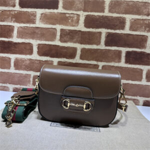 Gu.cci Horsebit 1955 Mini Bag Brown Leather 658574