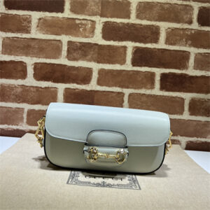 Gu.cci Horsebit 1955 Small Shoulder Bag Mint  Leather 735178