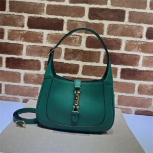 Gu.cci Jackie 1961 Small Shoulder Bag Green Grained Leather 636709