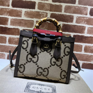 Gu.cci Diana Jumbo GG Canvas Small Tote Bag 660195