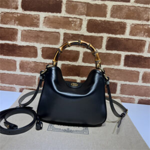 Gu.cci Diana Small Shoulder Bag Black Leather 746251