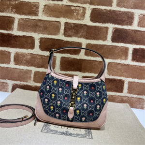 Jackie 1961 Mini Shoulder Bag GG Denim With Emb 637092