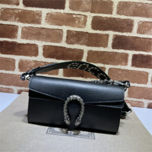Gu.cci Dionysus Small Shoulder Bag Black Leather 731782