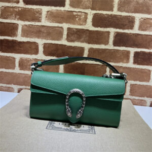 Gu.cci Dionysus Small Shoulder Bag Green Leather 731782