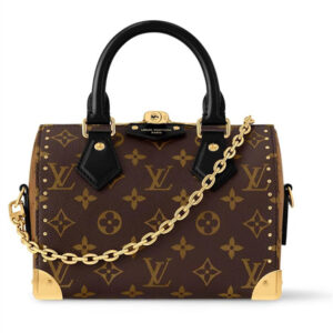 L.V Speedy Trunk 20 Monogram canvas &Cowhide-leather trim Black M13146 TOP