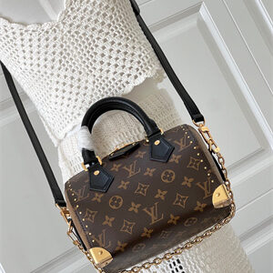 L.V Speedy Trunk 20 Monogram canvas &Cowhide-leather trim Black M13146