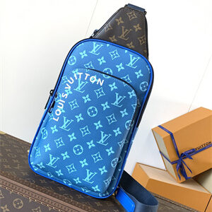 L.V Avenue Slingbag  Monogram Macassar Canvas Blue M23782