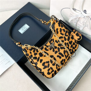 Prada Re-Edition Leopard print horsehide mini-bag 1BC204