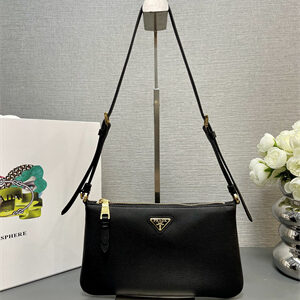 Prada Mini Hobo bag Black Calfskin 1BC238