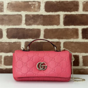 Gucci GG Milano mini top handle bag Pink Leather 806017