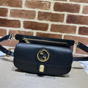 Gu.cci Blondie Belt Bag Black Leather 718154