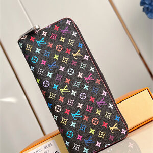 LV x TM Clémence Wallet Multicolor Monogram Canvas Black M13408