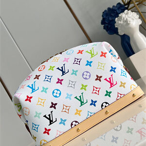 LV x TM Cosmetic Pouch GM Multicolor Monogram Canvas White M13743
