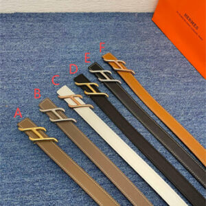 Hermes Reversible Belt 25MM Epsom Leather Gold/Silver Tone Hardware Colors Options