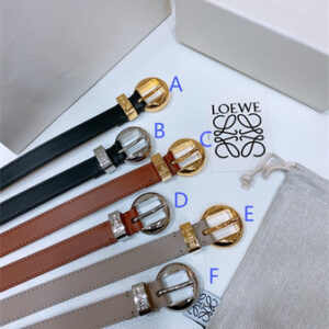 Loewe Belt In Smooth Calfskin 20MM Gold/Silver Hardware Colors Options