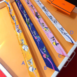 Hermes Twilly 100% Silk 37841