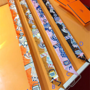 Hermes Twilly 100% Silk 37843