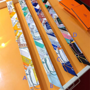 Hermes Twilly 100% Silk 37845