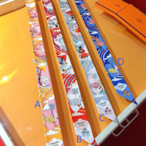 Hermes Twilly 100% Silk 37847