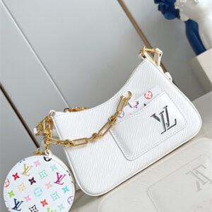 LV x TM Marellini Bag Epi grained cowhide leather White M13100