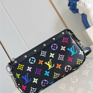 LV x TM Pochette Accessoires Multicolor Monogram Canvas Black M13663