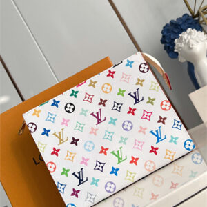 L.V X TM Toiletry Pouch Multicolors Monogram Canvas White M13746