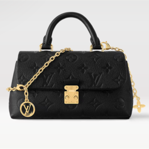 L.V Nano Madeleine Black Supple grained cowhide leather M12144 TOP