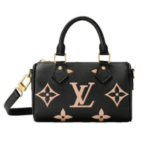 L.V Nano Speedy Monogram Empreinte Black/Beige leather M81456 TOP