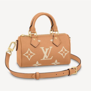 L.V Nano Speedy Monogram Empreinte Beige/Cream leather M81457 TOP