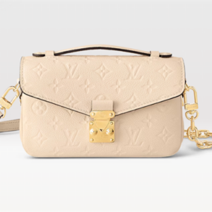 L.V Pochette Metis East West Embossed supple grained cowhide leather Cream M22942 TOP