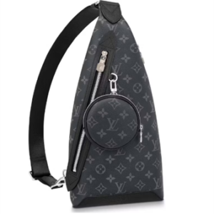 L.V Duo Slingbag Monogram coated canvas and Taiga cowhide leather Black M30936 TOP