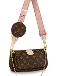 L.V Multi Pochette Accessories Monogram Coated Canvas Lt Pink M44840 TOP