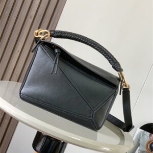 Loewe Small Puzzle Bag In Classic Calfskin Black
