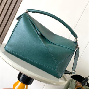 Loewe Large Puzzle Bag In Shinny Grained Calfskin