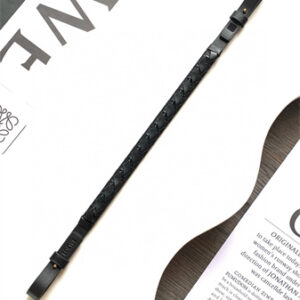 Loewe Woven spiral strap in classic calfskin Black