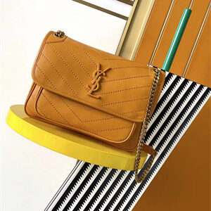 Y.S.L NIKI MEDIUM In Smooth Lambskin Yellow Color