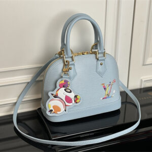 LV x TM Alma BB Epi Leather Washed Blue M14197