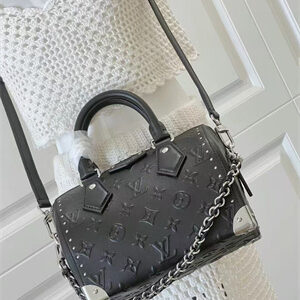 L.V Speedy Trunk 20 Monogram Black Calf Leather M14575