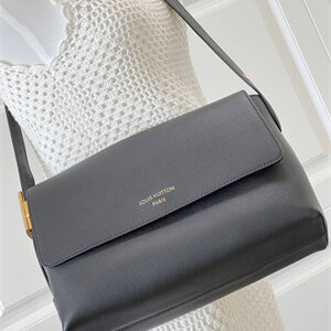 L.V Low Key Messenger Bag Grained calfskin Cognac M13148