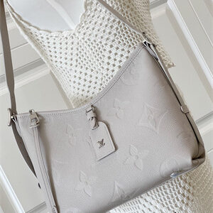 L.V Carryall PM Bag Monogram Empreinte Leather Brume M12917