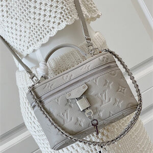 L.V Vanity Chain Pouch Monogram Empreinte Leather Brume M13593