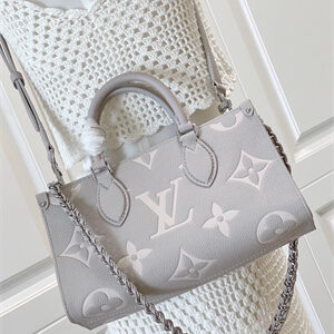 L.V  OnTheGo East West Monogram Empreinte Leather Brume/Quartz M14213