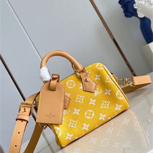 L.V Speedy P9  Bandoulière 18 Monogram Soft Calfskin Yellow