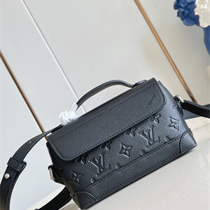 LV Steamer East West Wearable Wallet Taurillon Monogram embossed cowhide leather Black M13888