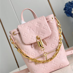 L.V Coussin Backpack Mini Lambskin Leather Jasmine Pink M13389