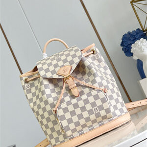 LV Montsouris PM Backpack Damier Azur Canvas N00120