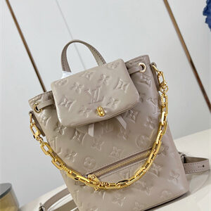 L.V Coussin Backpack Mini Lambskin Leather Galet M13387