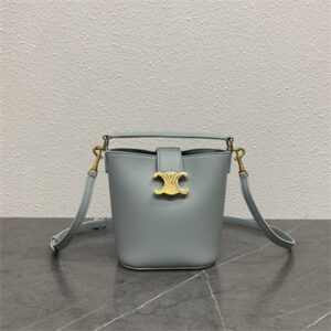 Celine Mini Bucket Louise IN Smooth Calfskin Ice Blue Color