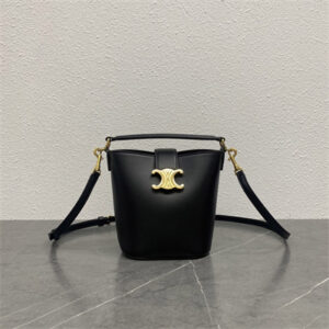 Celine Mini Bucket Louise IN Smooth Calfskin Black Color