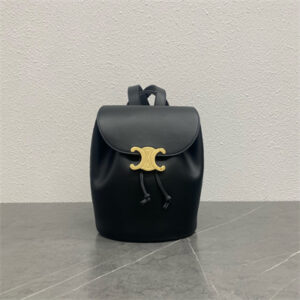 Celine Backpack Bonnie IN Smooth Calfskin Black Color